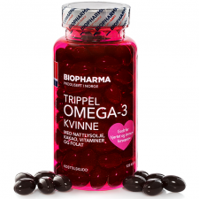 Biopharma Trippel Omega-3 Kvinne 120 кап