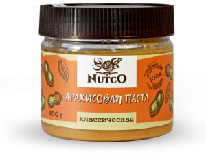 NUTCO Классическая арахисовая паста 300 гр