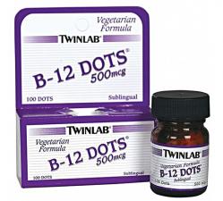 Twinlab B-12 Dots 500 мг 100 таб