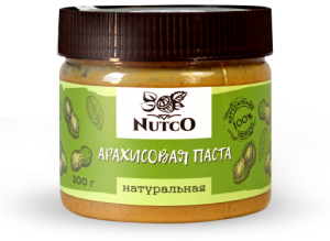 NUTCO Натуральная арахисовая паста 300 гр